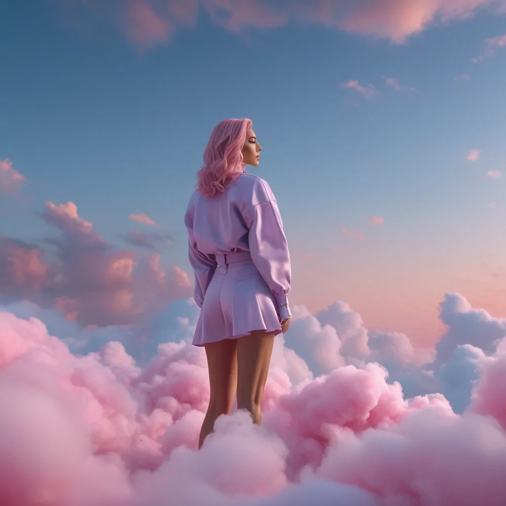 Cotton candy clouds, dreamy sky, hd