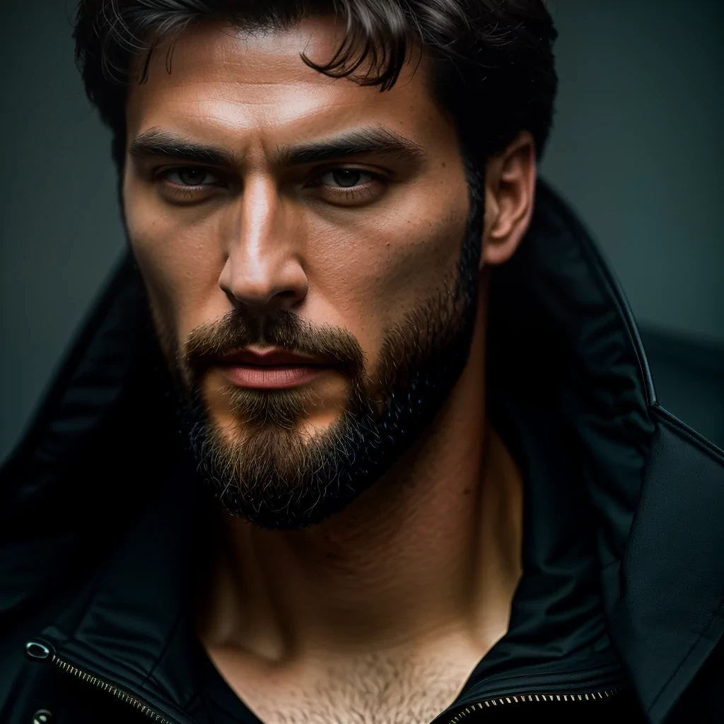 oil painting of man, portrait, dark shot, closeup, dramatic, extremely detailed, intricate, by Greg Rutkowski