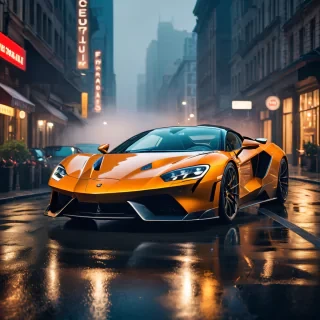 breathtaking, enhance style of beautiful sport car, award-winning, professional, highly detailed, enhance style, 8k