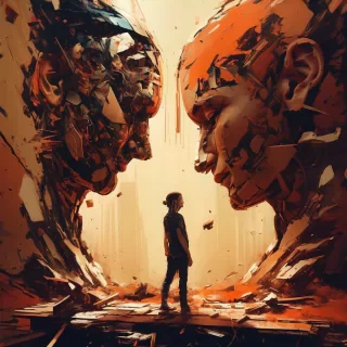 #photography best quality, cinematic still, filmed by [David Fincher], therapy session, day, wide-angle shot, 35mm by Russ Mills, photo by Ashraful Arefin, Anna Nemoy, a sculpture by Antonio Canova