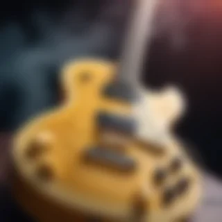 A guitar made of cheese